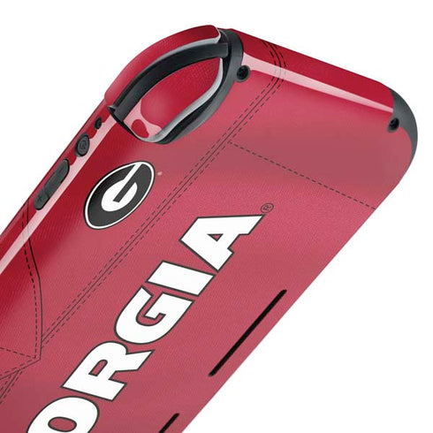 University of Georgia Red Jersey Nintendo Switch Lite Skin